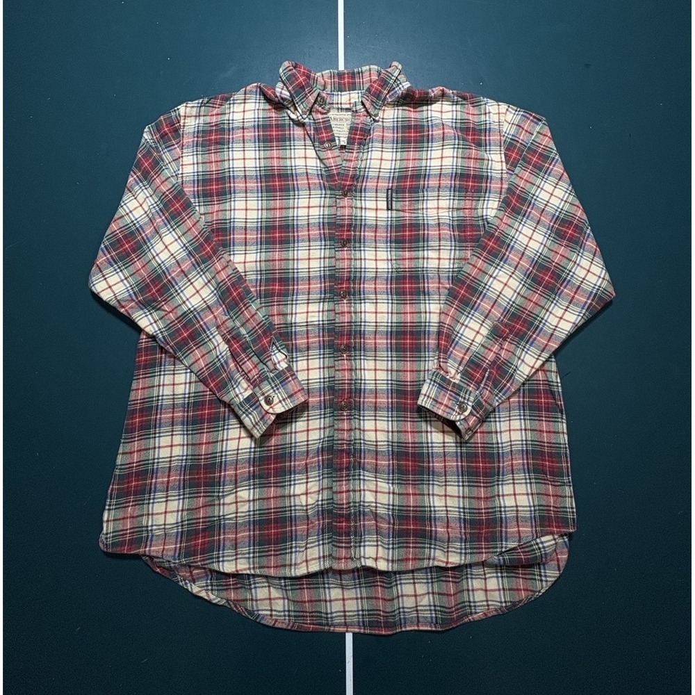 Vintage Abercrombie The BIG Shirts Men's XL Oversized Woven Blanket Flannel 90s